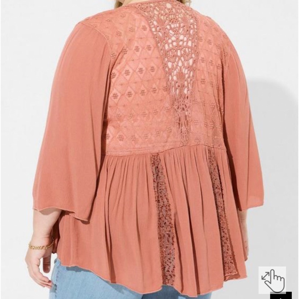 Light Open Front Crochet Cover Up